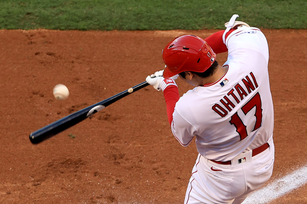 ESPNInsights's tweet photo. Shohei Ohtani hits this season:

Baseballs 💥: 105, T-6th in MLB
Batters 🧊: 10, T-most in MLB https://t.co/NkoV903dFX