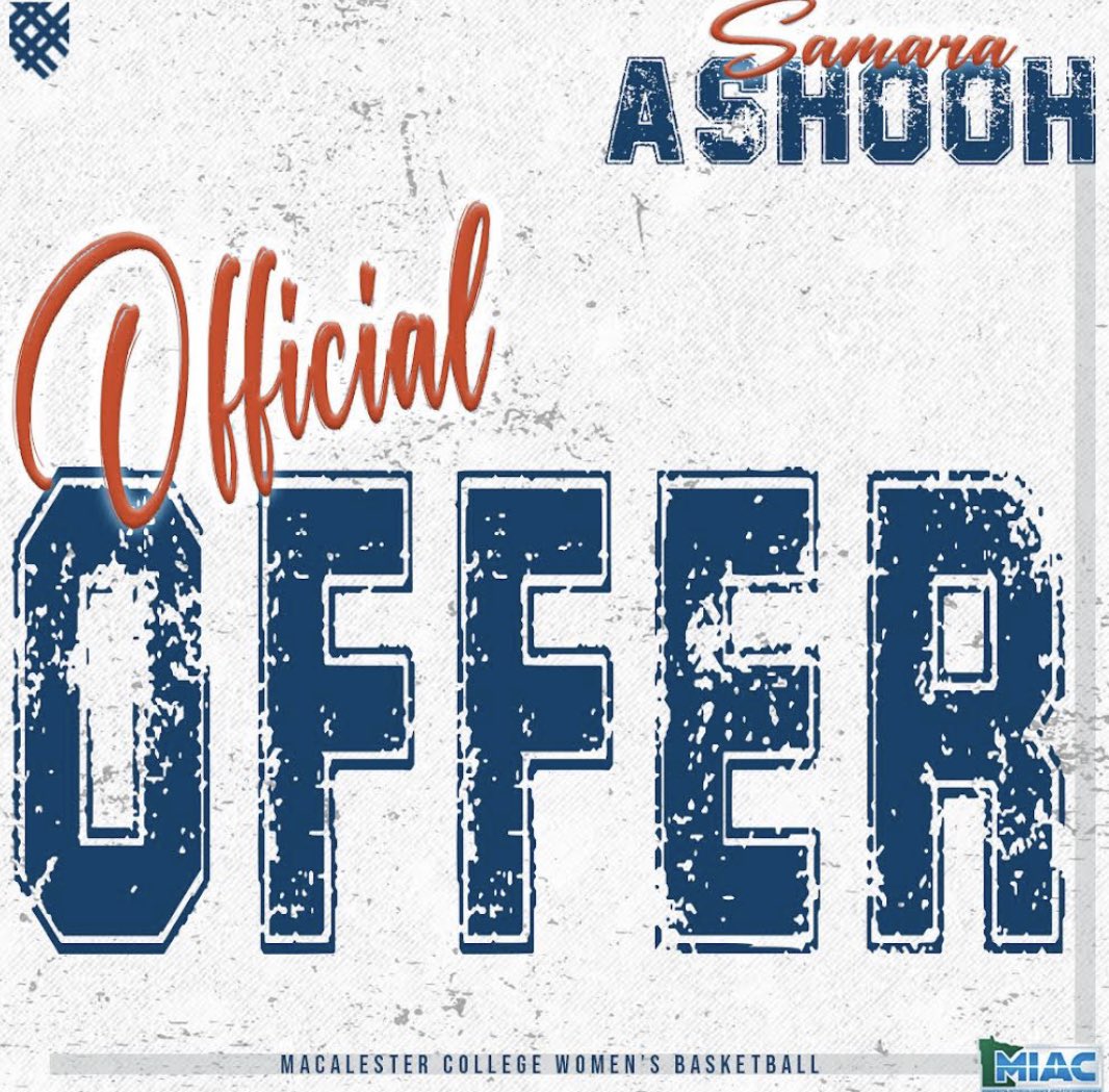 Samara Ashooh (@samara_ashooh) on Twitter photo After talking with Coach Kollar and Coach Zee, I am so excited to receive an offer from Macalester College! Thank you so much for this opportunity. <a href="/MacalesterWBB/">Macalester Womenβs Basketball</a> After talking with Coach Kollar and Coach Zee, I am so excited to receive an offer from Macalester College! Thank you so much for this opportunity. <a href="/MacalesterWBB/">Macalester Womenβs Basketball</a>
