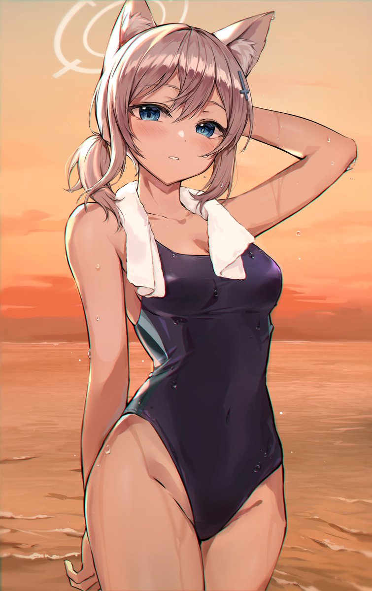 シロコ「シロコ  #ブルアカ」|LUZZI🍒のイラスト