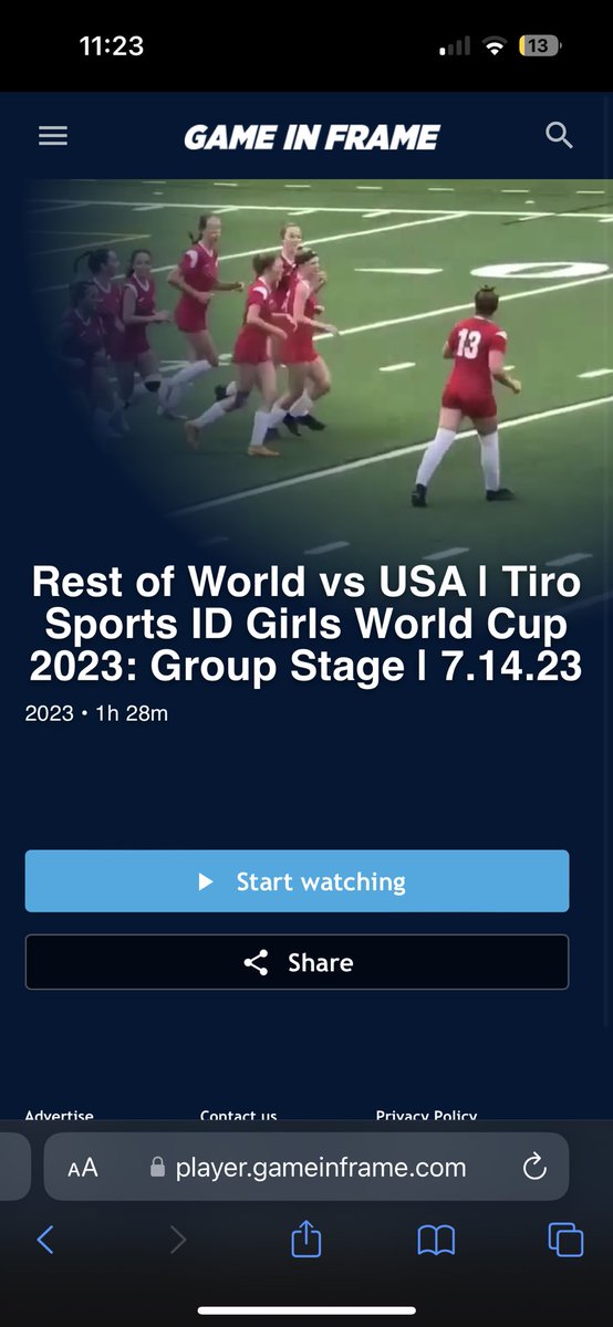 So far so good coming undefeated for team USA!! Hope y’all can watch for our last game before the finals tomorrow!! I have had the BEST time playing with players from all over the world. I am #6!!🇺🇸🇺🇸🇺🇸 <a href="/TiroSports/">Tiro Sports</a> <a href="/LL7NV/">College Recruiter</a> <a href="/ImCollegeSoccer/">College Soccer Truth ™</a> player.gameinframe.com