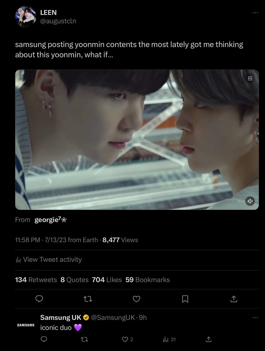 RT @augustcln: not samsung uk replying “iconic duo” on yoonmin’s ICONIC ad https://t.co/d6Fc4B8CCY