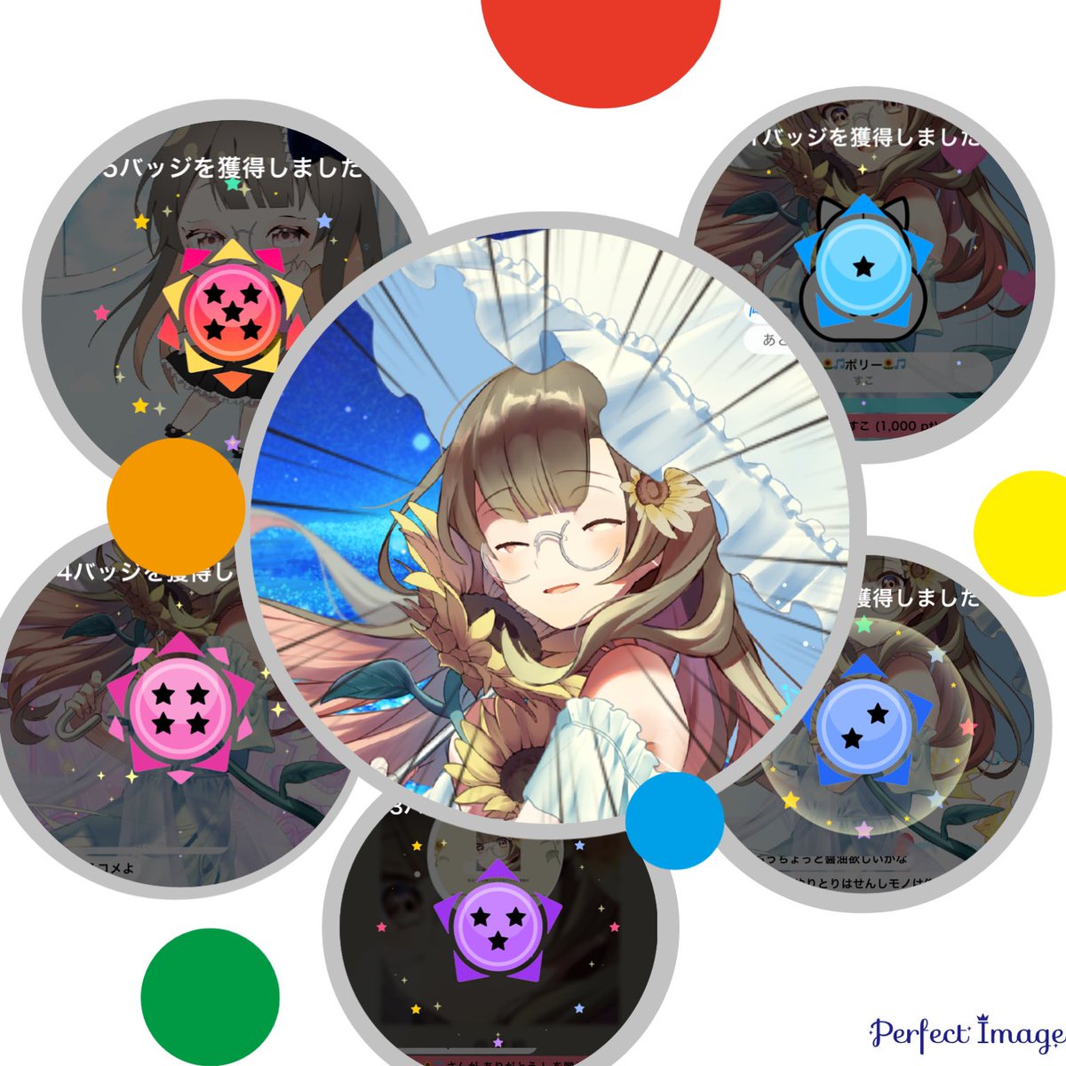 monopoly_sub's tweet photo. ポリーのバッチ報告！

星5バッチゲット！
らら〜"(ﾉ*>∀<)ﾉ
今月も取れて嬉しい〜(ˊᗜˋ*)

画像加工には、
最近のお気に入り画像を使いました😊😊😊
 #Lara_Himawari https://t.co/9r3RH4StFp