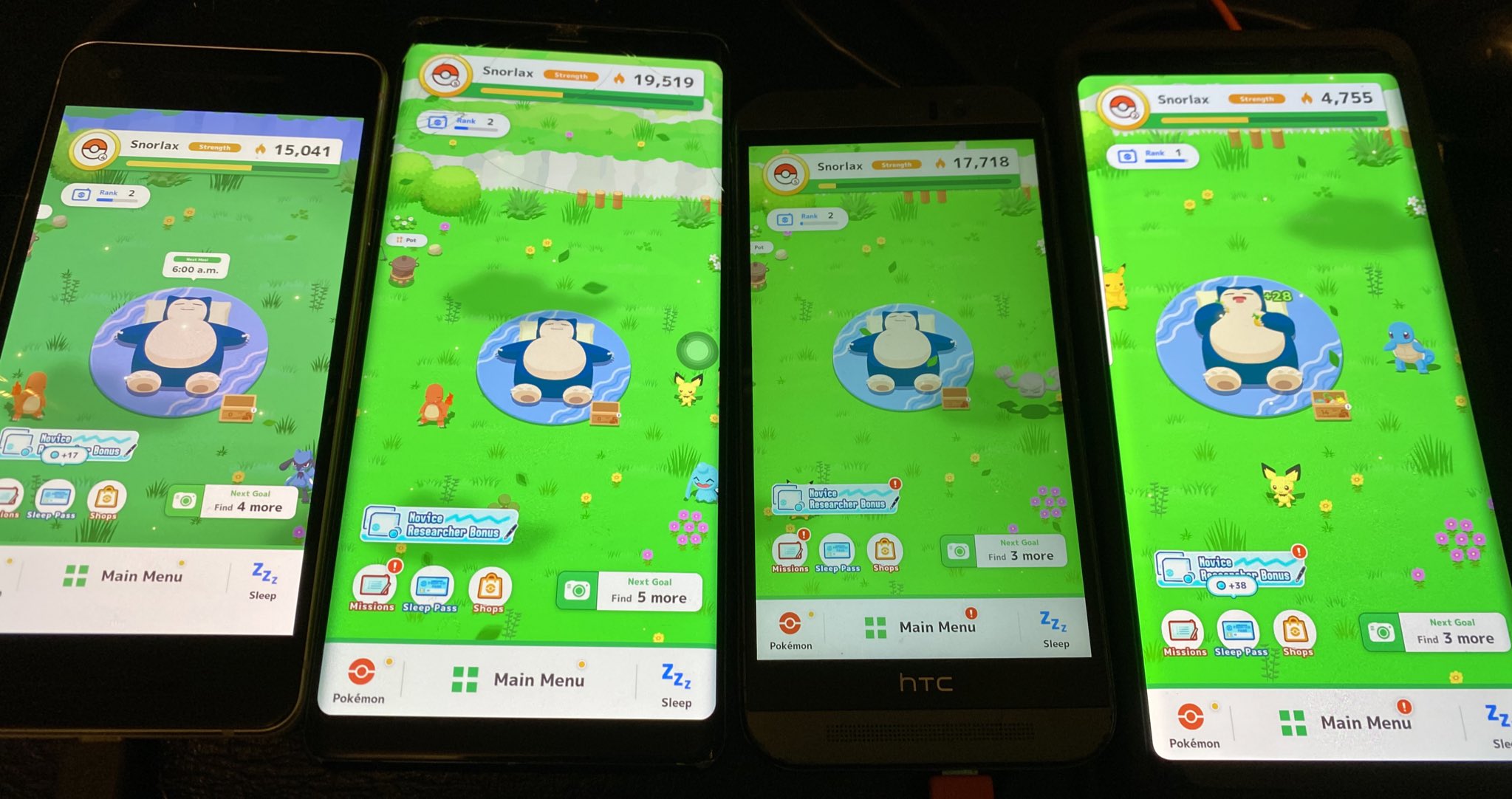 How I found a SHINY in Pokémon Sleep (Using 5 Phones) 