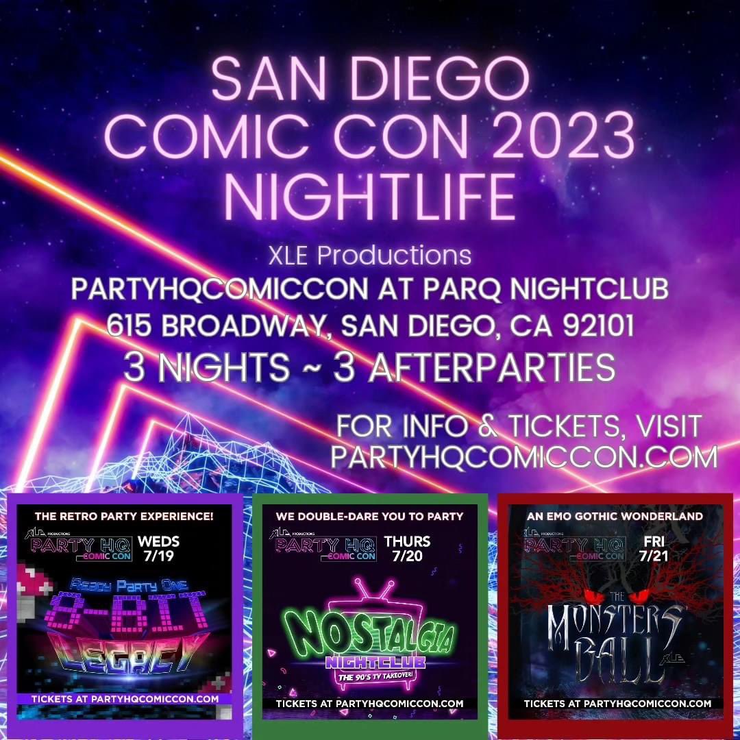 So… who’s comin the party’s at comic con? #sdcc #sdcc2023 #sandiego #sandiegonightlife