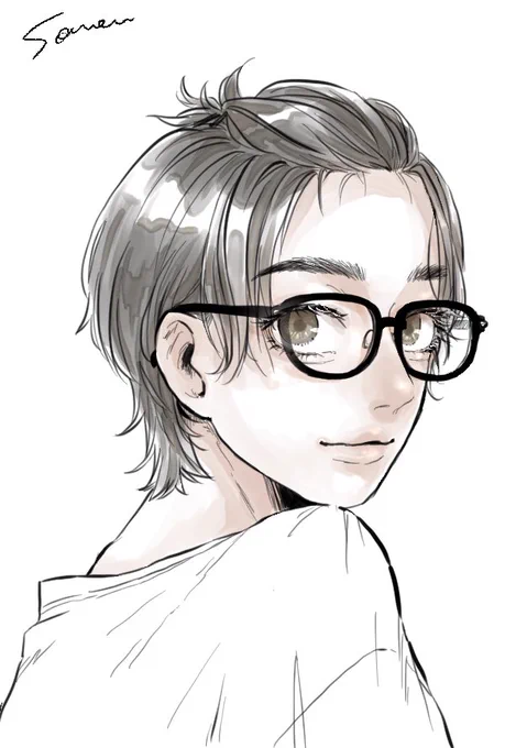 らくがき かわいいねユウくん 彼氏の影強め