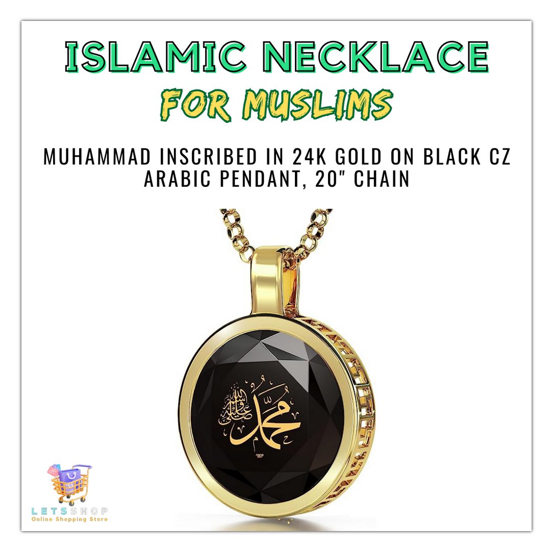 LSOStore's tweet photo. Islamic Necklace for Muslims
"Muhammad" Inscribed in 24k Gold on Black CZ Arabic Pendant, 20" Chain

WhatsApp: +923037201500
#jewellery #necklace #islamicnecklace #Muhammad #necklaceformen #letsshop #buyonline #shoponline https://t.co/yify8k8eHS