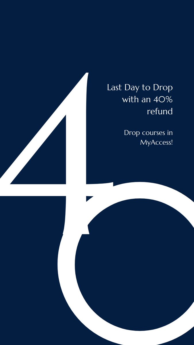 Last day to withdraw with a 40% refund! Today is your final opportunity to drop courses in the Summer 2023 term!

#DMCHoyas #GeorgetownSCS