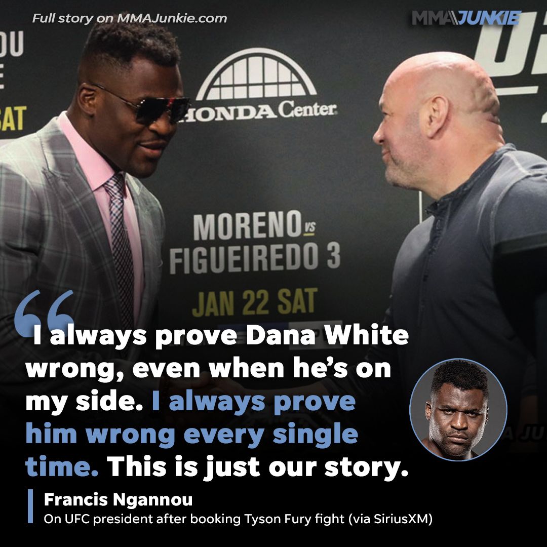 Francis Ngannou takes a victory lap after UFC's 