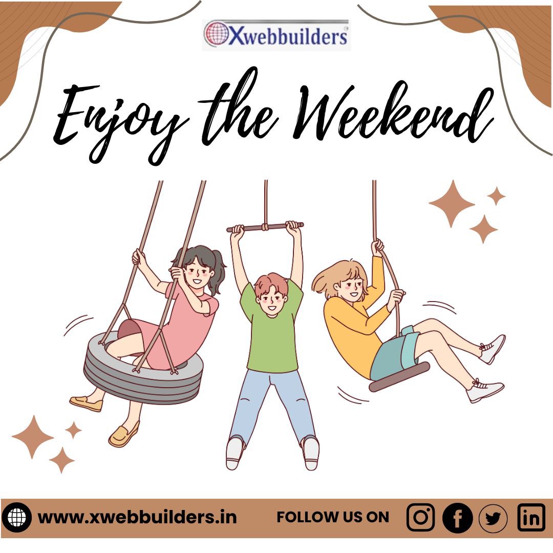 xweb_dotcom's tweet photo. ☎️Contact us at +1.202.421-5747 or 
📩email hello@xwebbuilders.in
for comprehensive IT services. 
.
Explore further on our website
🌐https://t.co/6MKEqfPliS
#xwebbuilder
#Weekend Vibes 
#HappyWeekend
#WeekendFun
 #WeekendBliss
 #WeekendGoals
#WeekendEscape
 #WeekendTime https://t.co/gr6asGgbHQ