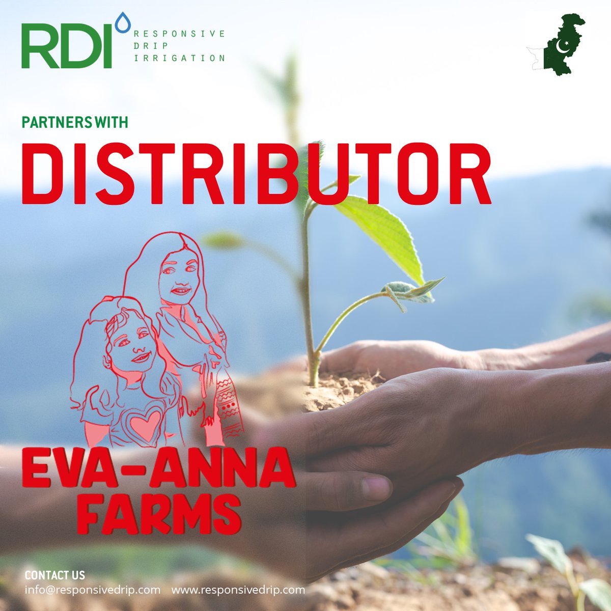 This week we introduce you to our distributor in #Pakistan, Eva-Anna Farms - a family-owned #farming company specializing in sustainable and innovative products in Pakistan! Learn more about Eva-Anna Farms at evaannafarms.com 
#evaannafarms #agriculture #agtech