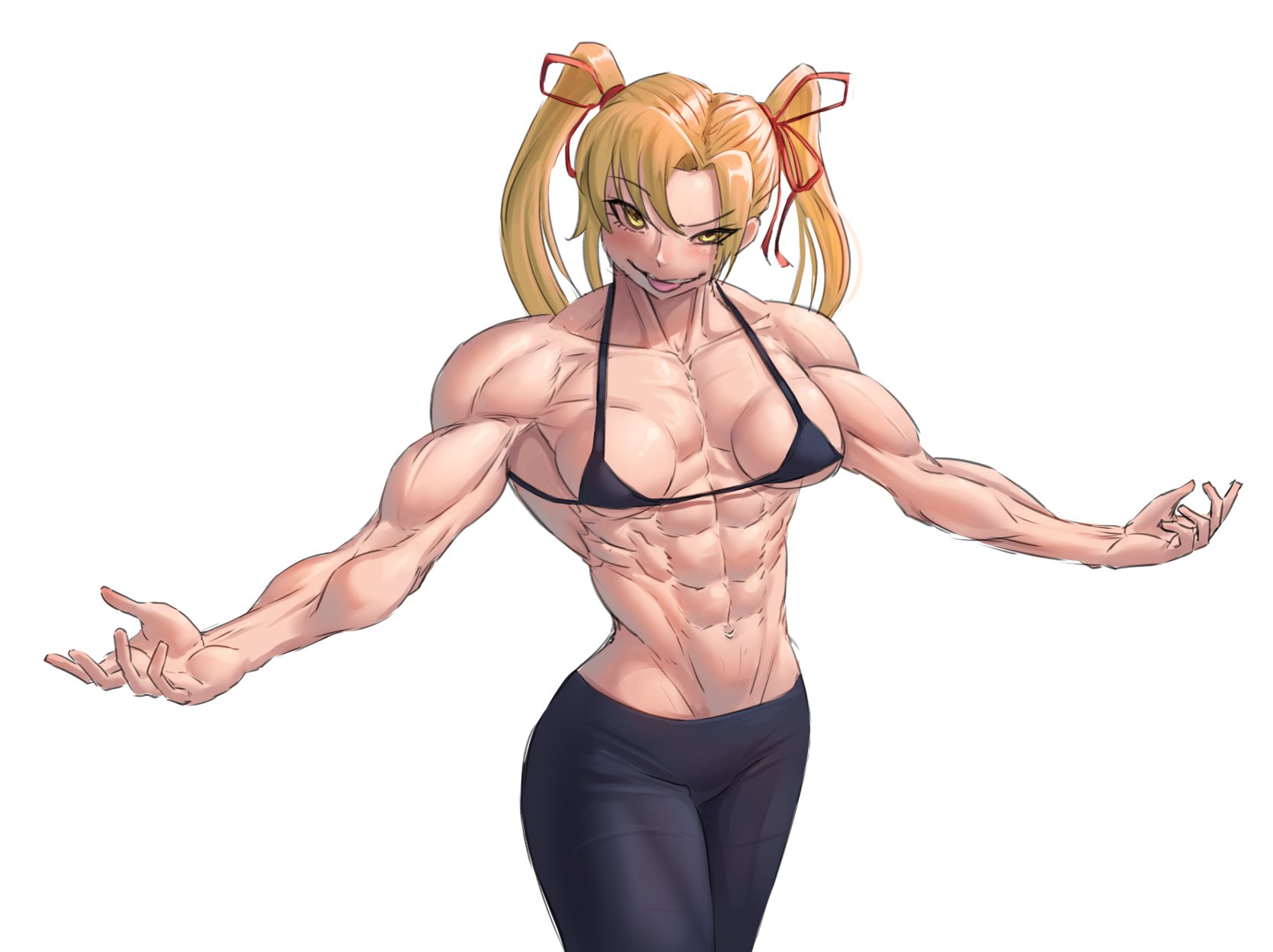 Anime Muscle Girls on X: She would make an amazing anime/manga antagonist  fr / X