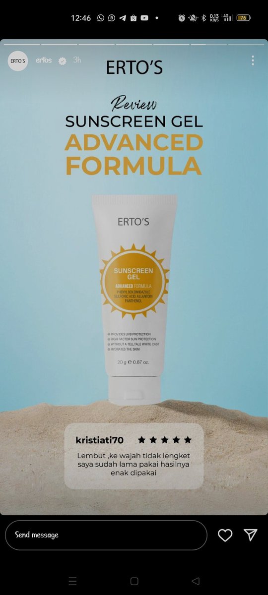 trisetiiya's tweet photo. Jangan lupa sunscreen-nyaa hari ini https://t.co/7aEhL9lpFg