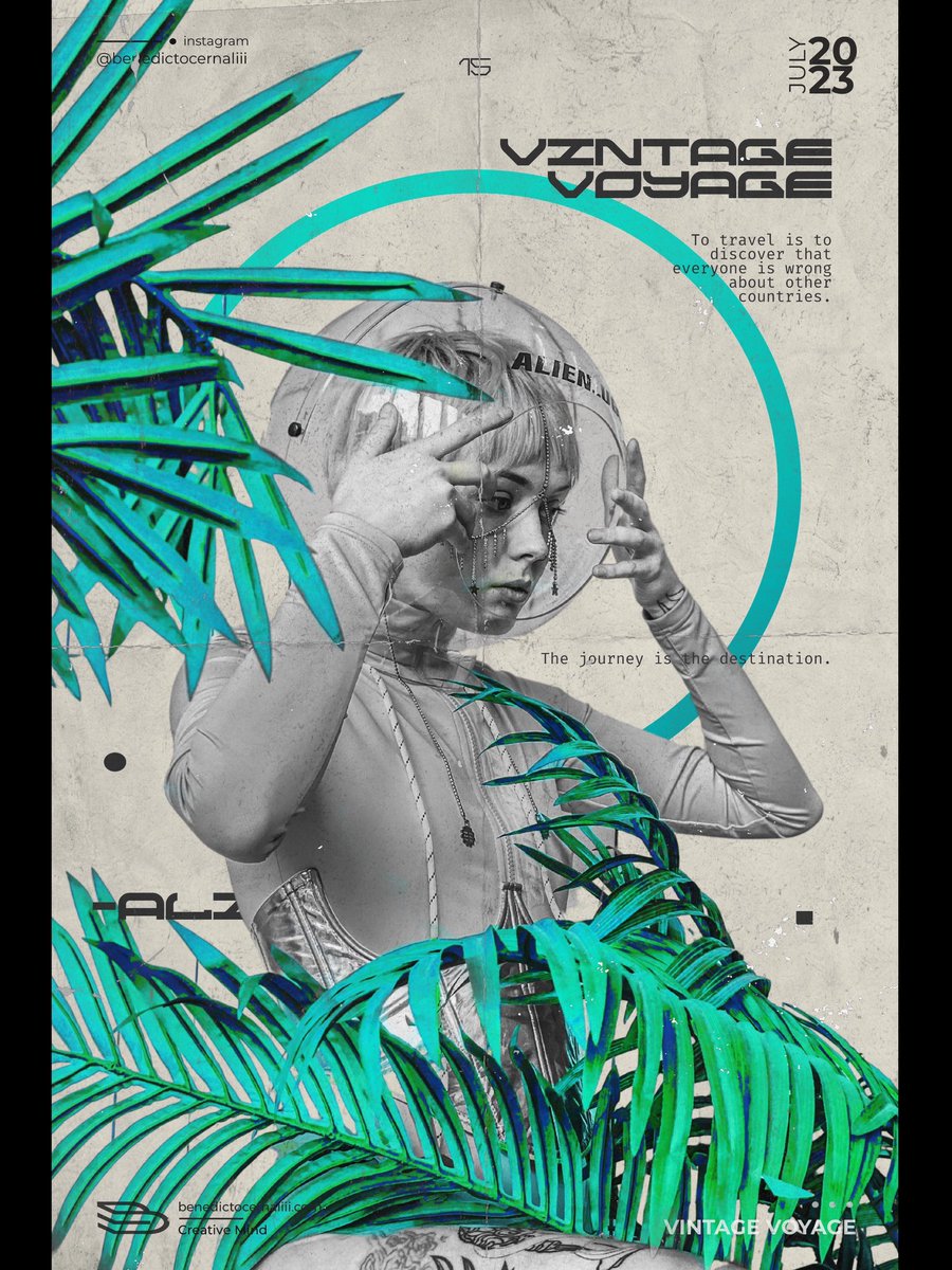 I'm a sucker for a good adventure. I love the idea of exploring new places and cultures, and I think there's something really special about traveling in a vintage way. There's a sense of nostalgia that comes with it, and I wanted to capture that feeling in this poster.