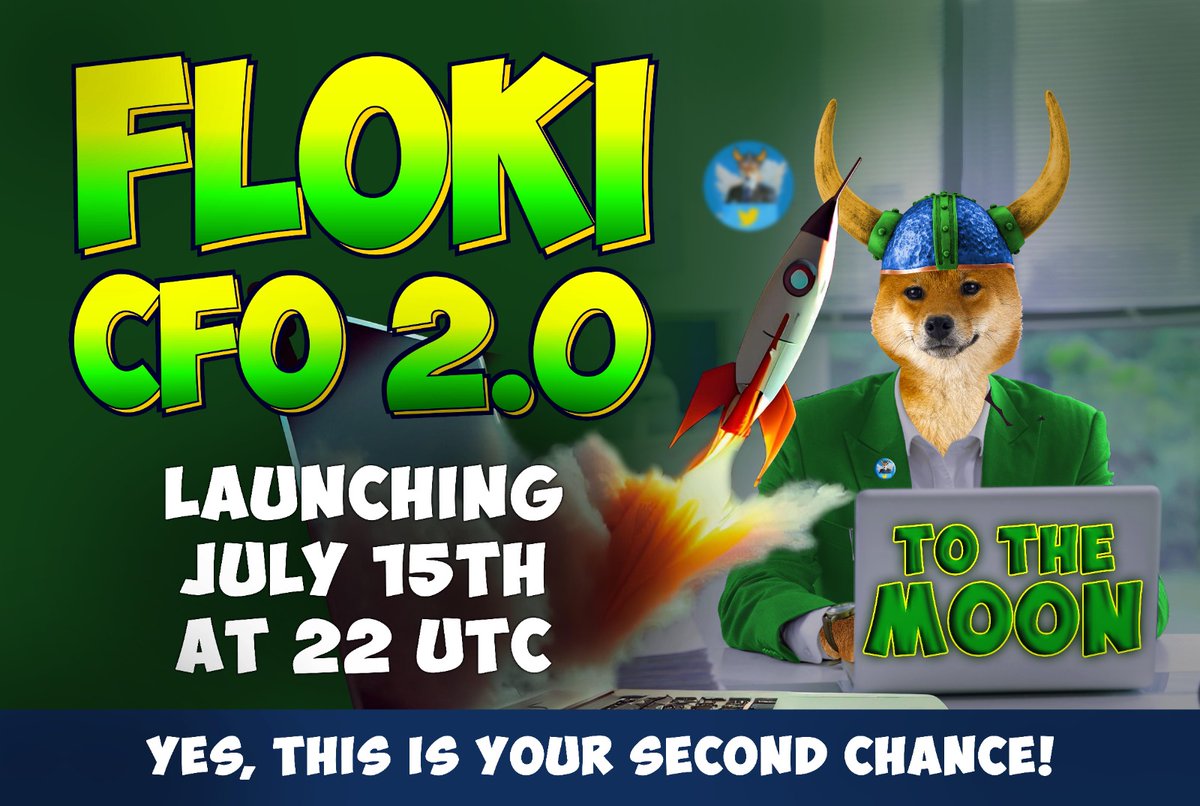 FlokiCfo's tweet photo. Go 👉🏼 https://t.co/7J5k9sy4wt

Launching JULY 15TH 
AT 22:00 UTC 

#FLOKI #flokiarmy #flokiceo #flokicfo
@FlokiCeoo @RealFlokiInu https://t.co/2dJNCai7Ly