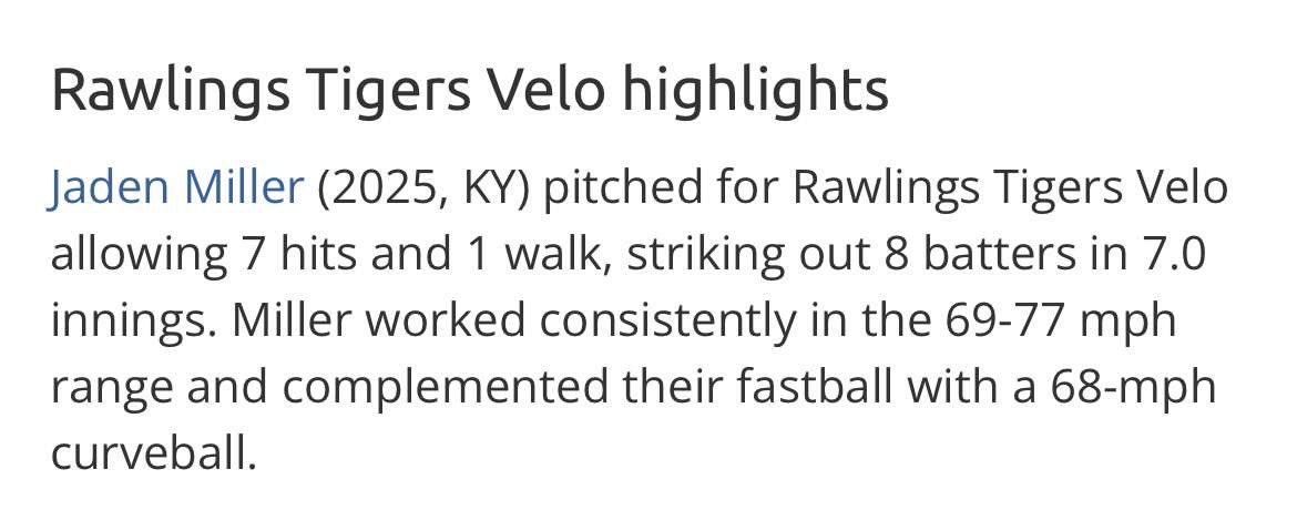 JadenMiller1016's tweet photo. Some of my stats from last weekend in Memphis. Had a great showing and even made all tournament team for the first time. Glad to be out on the field doing what I love. @14uRoy @MaleHSBaseball1 @PG_Scouting https://t.co/g95DqwAs25