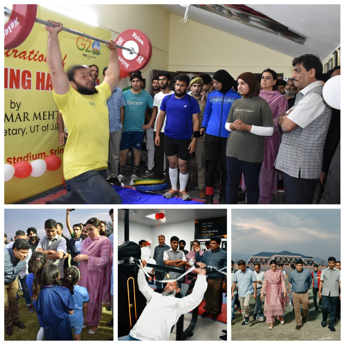 KashmirScan's tweet image. J&amp;amp;K youth to be provided world class sports infrastructure: Dr Mehta
Inaugurated modern Gymnasium, Weightlifting Hall at Srinagar Stadium.
#JammuKashmir #YouthEmpowerment #WorldClassInfrastructure #SportsForAll #Gymnastics 
 #SportsDevelopment #JKSports #YouthFitness