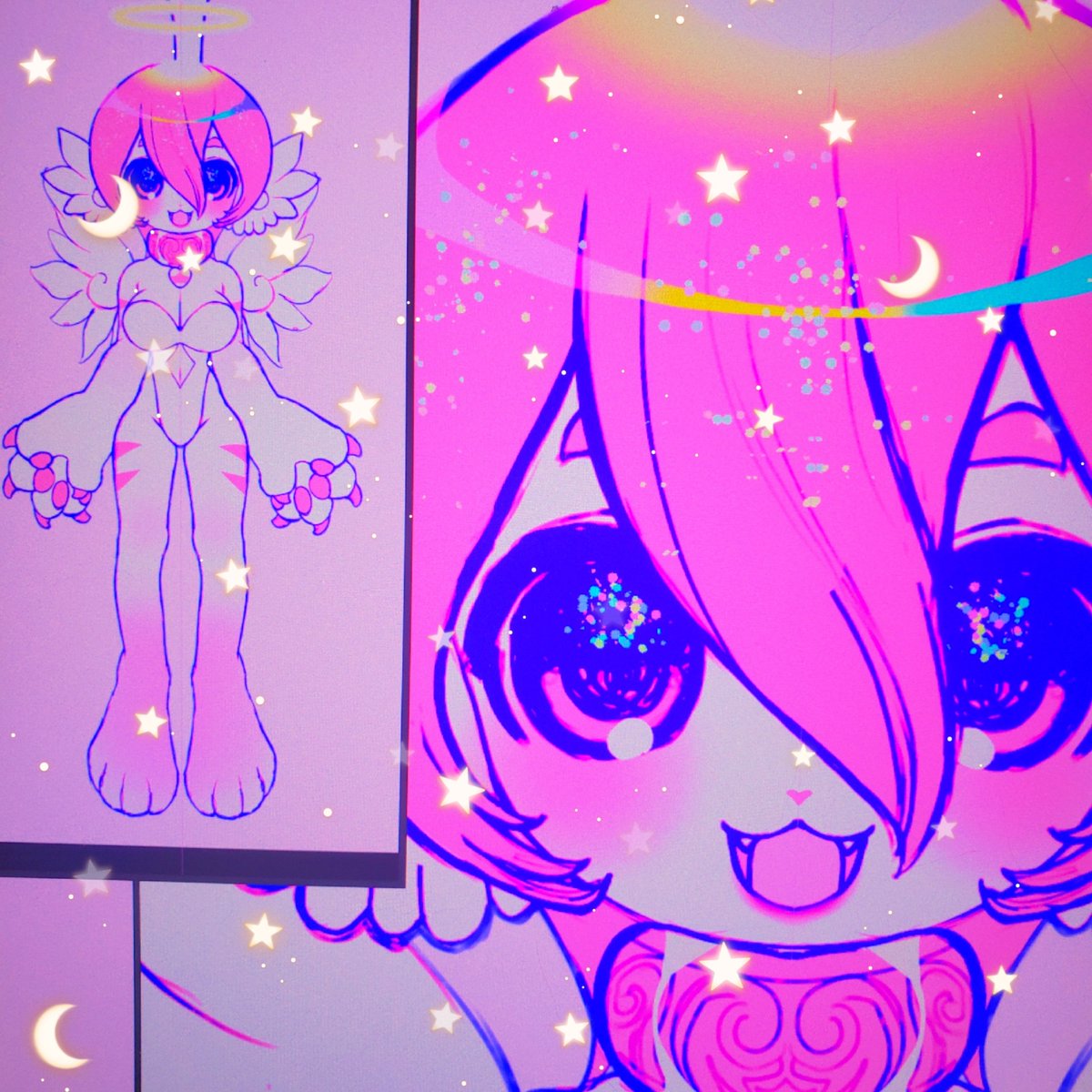「」|🩷🌙🪽 𝖈𝖔𝖒𝖒𝖘 𝖔𝖕𝖊𝖓 ୨♡୧のイラスト
