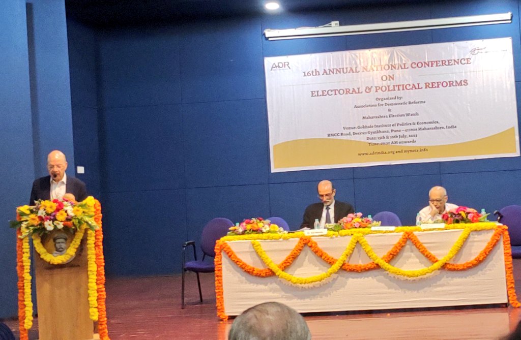 Rolly Shivhare (@rollyshivhare) on Twitter photo 16 Annual National Conference on Electoral and Political Reform organized by ADR.
Guest of Honour Dr. Nasim Zaidi former election commissioner <a href="/adrspeaks/">ADR India & MyNeta</a> #election 16 Annual National Conference on Electoral and Political Reform organized by ADR.
Guest of Honour Dr. Nasim Zaidi former election commissioner <a href="/adrspeaks/">ADR India & MyNeta</a> #election