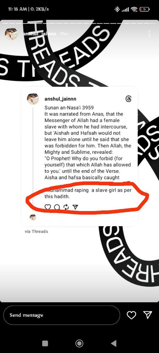 Bhai_jaan_7's tweet image. Yah Anshul Jain Naam Ka Ladka lagatar bahut Dinon se Islam ko Gaali deta hai. Gandi gandi post karta hai jisSe hindu Muslim ka danga bhi ho sakta hai. @IAmHarisMIM @drmerajhusain @TeamSaath @Vh1India @Rammyyyyy_  @zoo_bear #arrestanshuljain