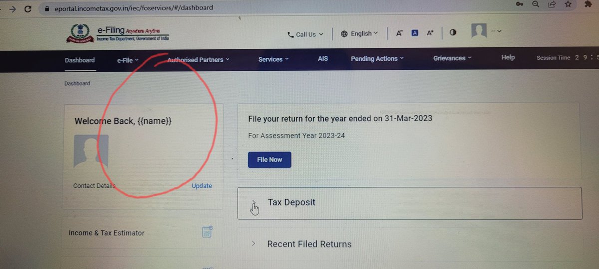 AshritNepak's tweet photo. Hi @Infosys and @IncomeTaxIndia, Please pay your attention to the income tax filing portal as near the last date approaching the website is not working properly. Pls find some screenshot of how it looks in a typical situation.@nsitharaman https://t.co/hZLpCp8qNL