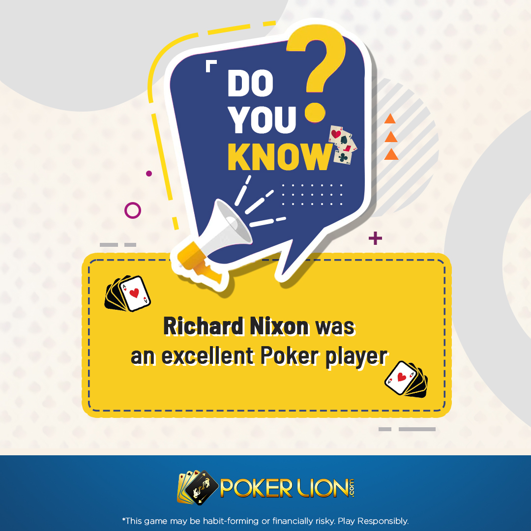Keep yourself updated with Poker Facts👻🤩
Play & Upgrade to Win amazingly😉 
.
.
.
#PokerLion #PokerFacts #Skills #Strategies #PlayDaily #WinDaily #UpgradeYourself