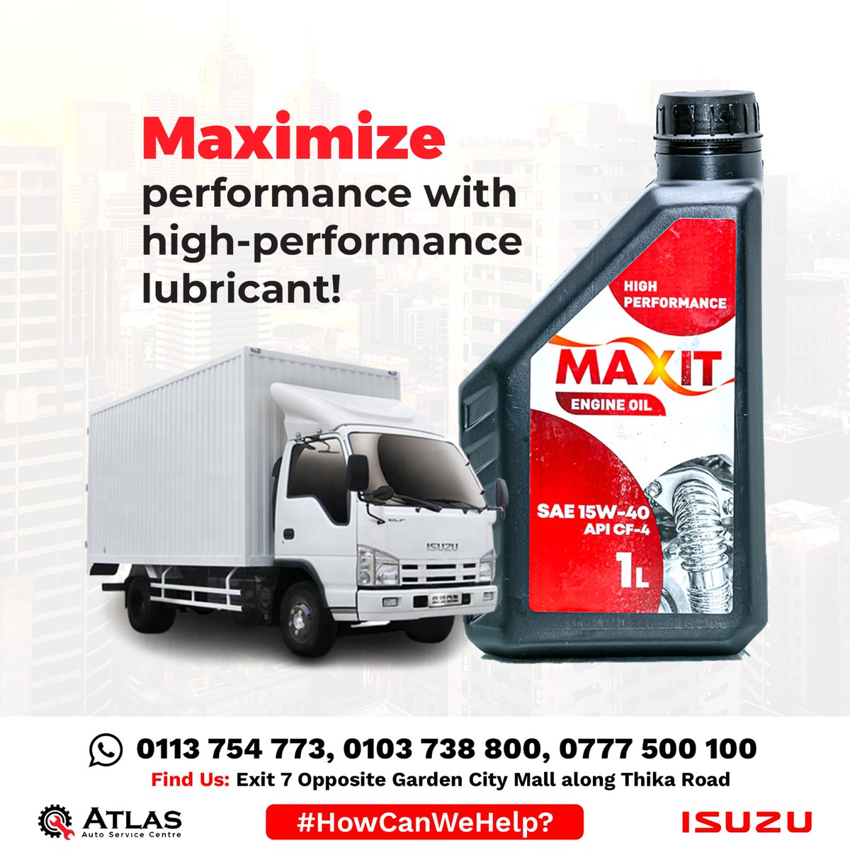 Are you tired of your vehicles oil underperforming? Try Maxit lubricant and see the difference.Visit us @Atlasautocentre  or give us a call today and experience what maxit lubricant can do!!!!#MaximizePerformance #HighPerformanceLubricant #UnleashThePower