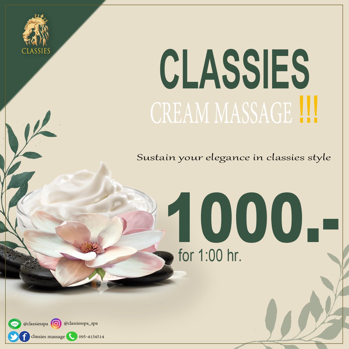 * BOOKING ONLY**    
Please Add:
<a href="/classiesspa/">Classiesmassage</a>

📷 095-4154514    
📷Sustain your elegance in classies style📷

#ร้านนวดใกล้ฉัน #รีวิวร้านนวด #นวดน้ำมัน #นวดผ่อนคลาย #นวดนอกสถานที่ #นวดเพื่อสุขภาพ #ร้านนวดลาดพร้าว #ร้านนวดกรุงเทพ #ร้านนวดเลียบด่วน #นวดอโรม่า #massag
