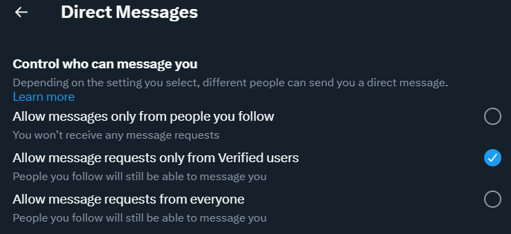 Venalis21's tweet photo. wow

So twitter decided to change your message settings to accept verified only.
grosssss https://t.co/uNfZEOa9Vi