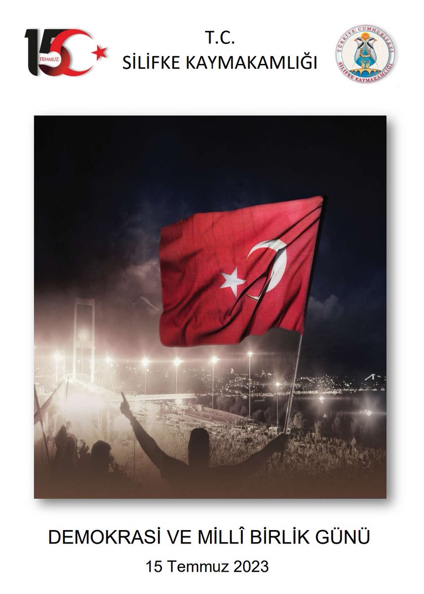 AtayurtGazi's tweet photo. 15 Temmuz Demokrasi ve Milli Birlik günü programına öğretmen, öğrenci ve velilerimizi bekliyoruz.
21:00 Stadyum önünde yürüyüş
21:30 Göksu Parkı tören
22:30 Şehitler ruhuna helva dağıtımı https://t.co/M3BcZV07KL