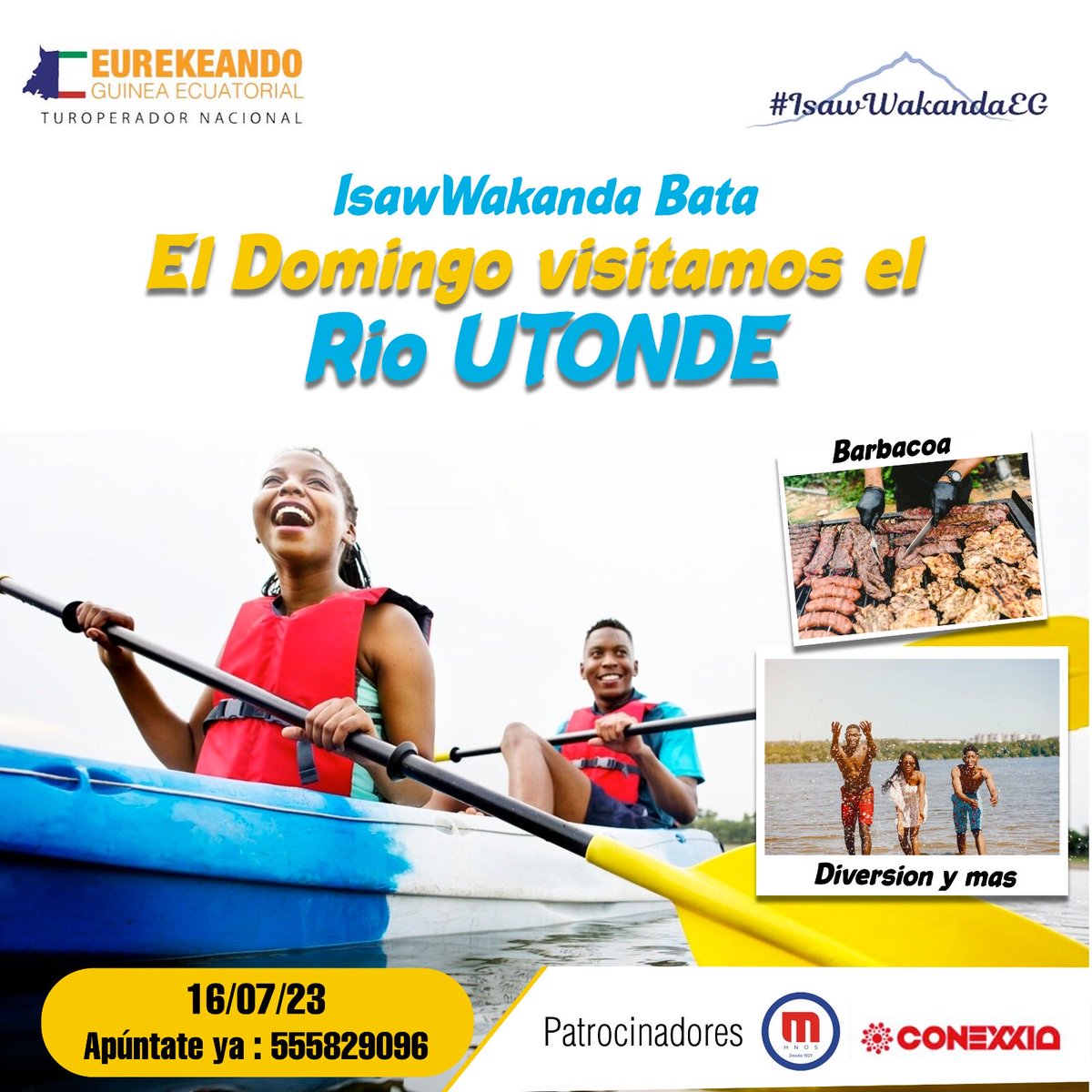 Este domingo organizamos desde nuestra plataforma ⁦<a href="/EgIsaw/">IsawWakandaEG</a>⁩ nuestra primera salida turística en la parte continental. Seguimos promocionando y fomentando el interés por el turismo a nivel nacional. ⁦<a href="/eurekeando/">Eurekeando Guinea Ecuatorial</a>⁩