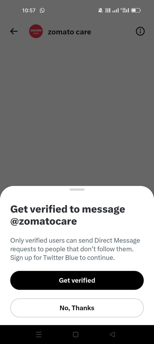 saysaloni's tweet photo. @zomatocare I am unable to share my details. https://t.co/7rW0zfUPWQ