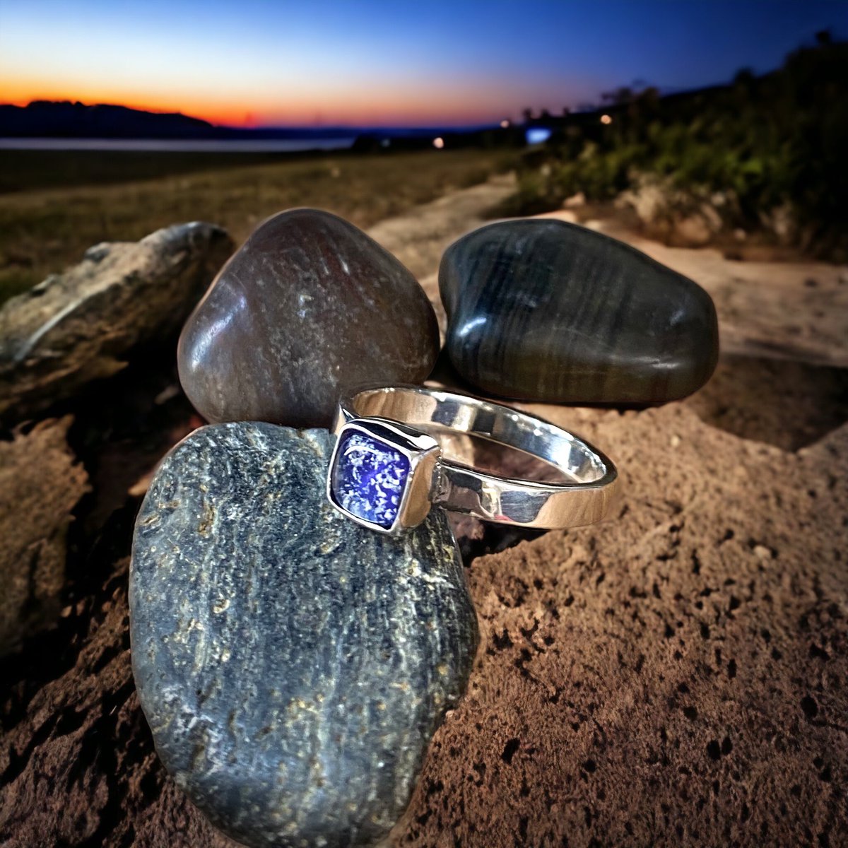Love this picture of our handmade Memorial Allure ring. 
ashglassdesign.co.uk