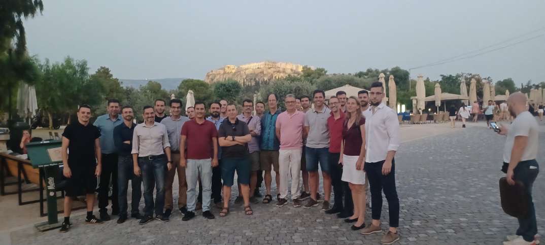 Beneath the acropolis all the speakers from the 2nd workshop on Neuromorphic Photonics and Applications. It was indeed great see you all next year