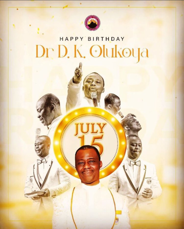 jesusplugtv's tweet photo. HAPPY BIRTHDAY๐๐๐
DR. DK & PST. SHADE OLUKOYA
Congratulations, sir and ma๐
We love, cherish and celebrate you.
#happybirthday #birthdayshoutout
#dkolukoya #shadeolukoya #love
#grace #Jesus #mercy #birthdayplug
@REAL_DKOLUKOYA @MFMWorldwide https://t.co/bm4BNrQ7c7