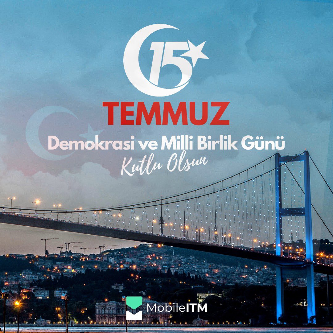 mobileitm_tr's tweet photo. 15 Temmuz Şehitlerimizin ve Gazilerimizin Onuruna, Demokrasiye Adanmışlıkla Yürüyoruz!

#mobileitm
#15temmuz #demokrasibayramı       #15TemmuzDemokrasiBayramı #VatanSevgisi https://t.co/HESMzkJb3O