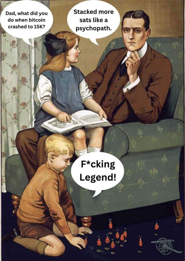 Stack #Sats 
Create intergenerational wealth  #Bitcoin