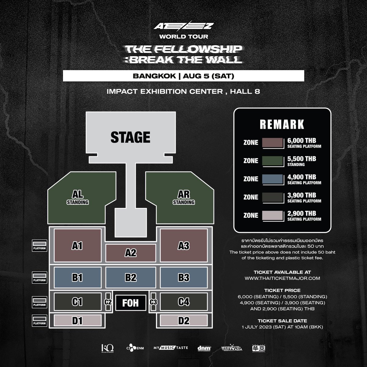 koongkittyong's tweet photo. [help rt!] 

WTS ATEEZ the fellowship: break the wall in BKK - 3 tickets 

🎫 Zone: AL (standing) 
🎫 Queue: All 3 tickets are A05XX 
🎫 Price: RM 762 / 5520 THB each (can 🇲🇾 banks &amp; wise) 
🎫 Can buy individual tickets 

#ATEEZworldtourinBKK #Break_The_Wall_BKK 
#pasarateez https://t.co/qIyRex3xiA
