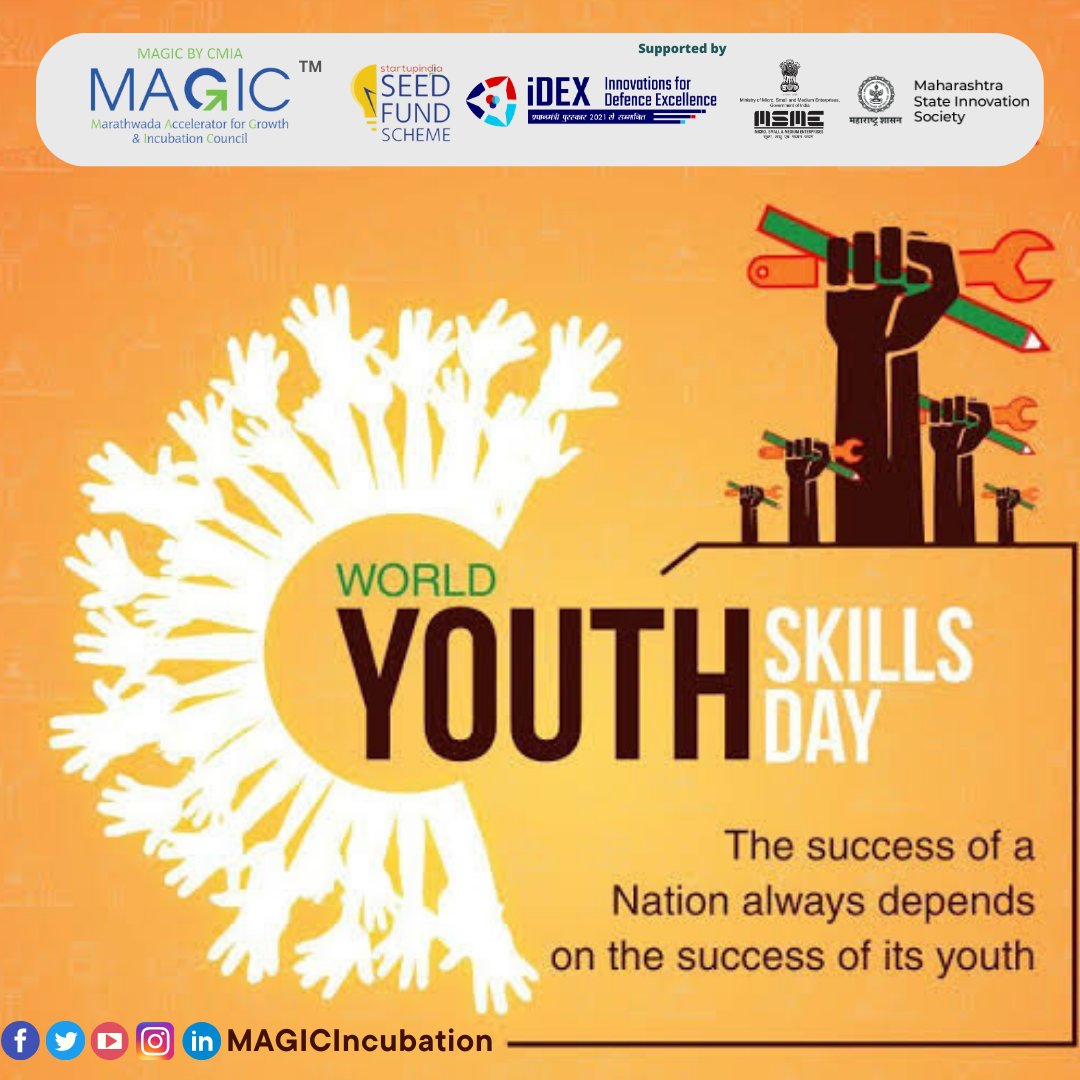 Celebrating the #WorldYouthSkillsDay, we recognize the importance of equipping young people with skills to make them ready for the future!

Transforming Youth Skills for the Future.

Happy World Youth Skills Day!

#WYSD #SkillIndia #Skill4All #WorldYouthSkillsDay