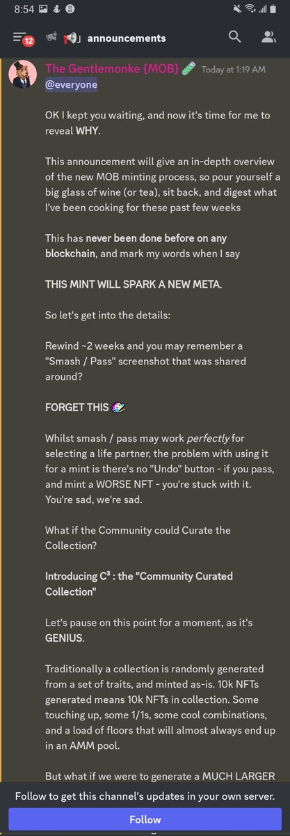 Thecryptdr's tweet image. If you are not in the @mobstudios_ diacord server then you missed the the great @TheGentlemonke annoucement. This will not be a game changer but this will revolutionize this industry. Here it is 👇👇