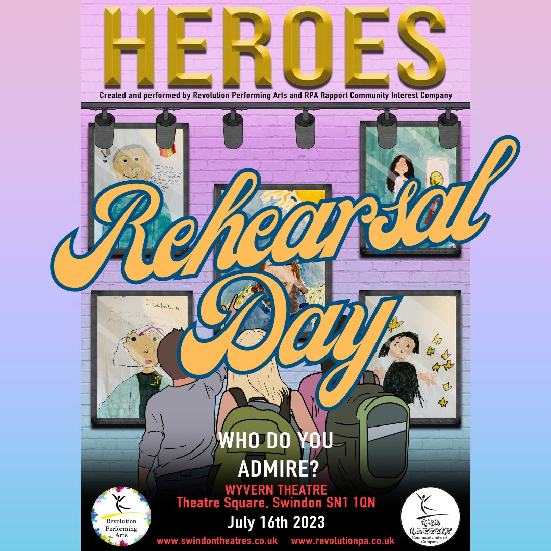 Tech Rehearsals today in preparation for tomorrow's performance. Triple check emails for tech timings today, as each group have their own slot :) See you later!
#revolutionperformingarts #dance #drama #sing #heroes #performance #rehearsal #reminder #wyverntheatre #hereforculture
