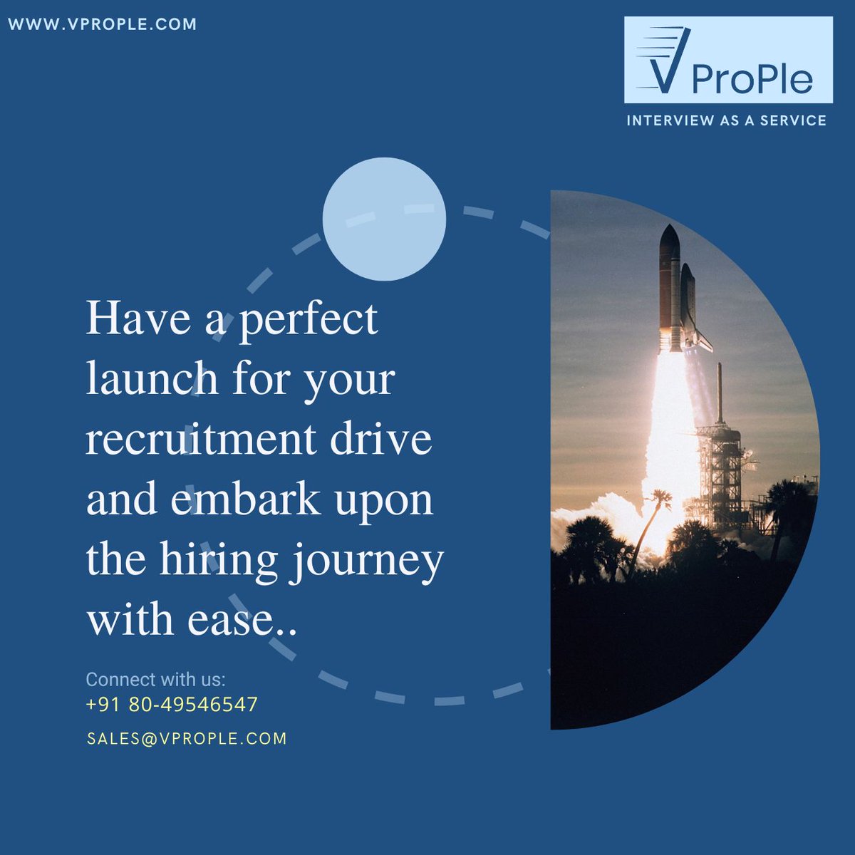 VProp1e's tweet image. Have a perfect launch for your recruitment drive and embark upon the hiring journey with ease..
connect with us :
+91 80-49546547
sales@vprople.com
vprople.com
#interviewing #interviewservice #technicalinterviewservice #techtalentassessment