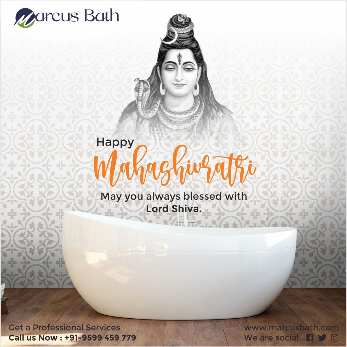 MarcusBath's tweet photo. 🌟महा शिवरात्रि के शुभ अवसर को भक्ति और आनंद के साथ मनाएं! 🙏✨ बुराई के विनाशक और शांति के अग्रदूत भगवान शिव को श्रद्धांजलि अर्पित करते हुए हमसे जुड़ें।🕉️
📞 +91-9599459779
✉️ info@marcusbath.com
🌐 https://t.co/WlwfuD60Hp
:
#LordShiva #HarHarMahadev #harharmahadevॐ #marcusbath https://t.co/Ytuw8Gt1BW