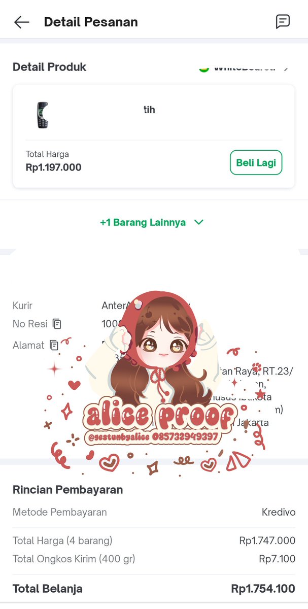 gestunbyalice's tweet photo. -kredivo 620k
-kredivo 1.770k
-kredivo 1.600k
-spaylater 150k https://t.co/elX6HJahyt