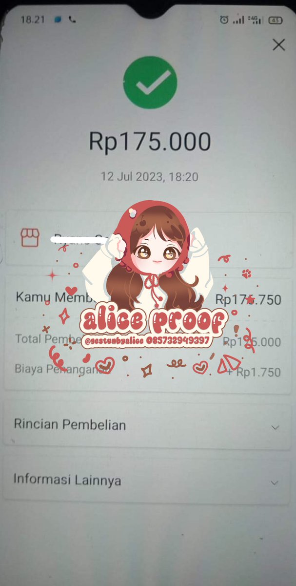 gestunbyalice's tweet photo. -kredivo 620k
-kredivo 1.770k
-kredivo 1.600k
-spaylater 150k https://t.co/elX6HJahyt