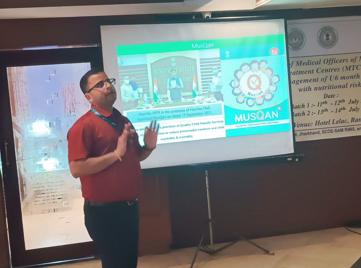 HLTH_JHARKHAND's tweet image. State has successfully completed 2 batches of training of MTC/ NRC Medical officers on management of infants under 6 months with malnutrition at nutrition risk with technical support from @unicefindia@NKsch @StateRims
