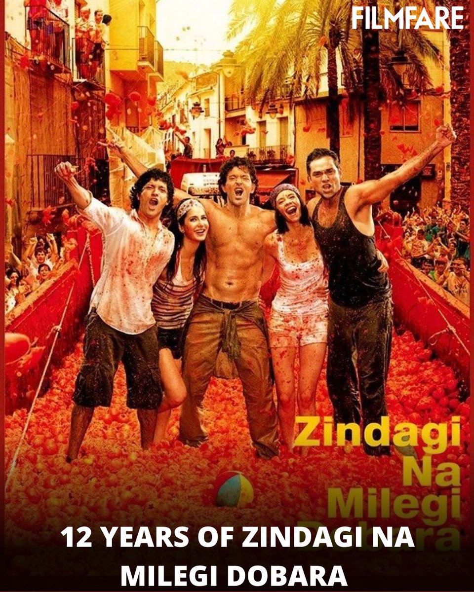 Celebrating 12 years of #HrithikRoshan, #FarhanAkhtar, #AbhayDeol, #KalkiKoechlin and #KatrinaKaif starrer #ZindagiNaMilegiDobara. 🎬

Tell us your favourite memories from the movie in the comments below -