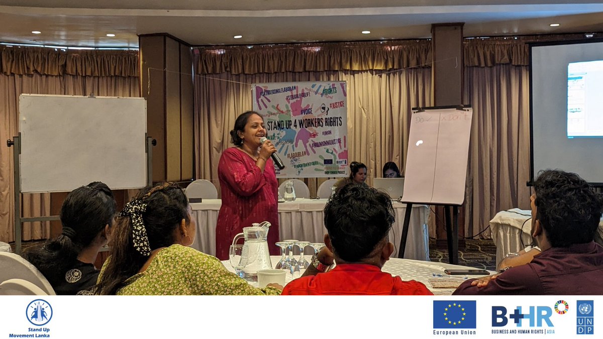 LankaStandup's tweet photo. 🌟 We've kicked off an inspiring workshop for #FTZ workers! Thanks to the generous funding from #UNDP under the project #HAND_TO_HAND,Stay tuned for updates on this incredible journey of growth and transformation! 

#FTZWorkers  #UNDP #handtohandproject #standumovementlanka https://t.co/uicksFCJ39