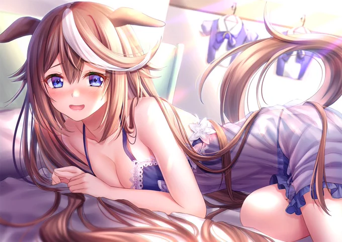 ちょっと寝すぎた お、おはよう....  #ウマ娘 #トウカイテイオー