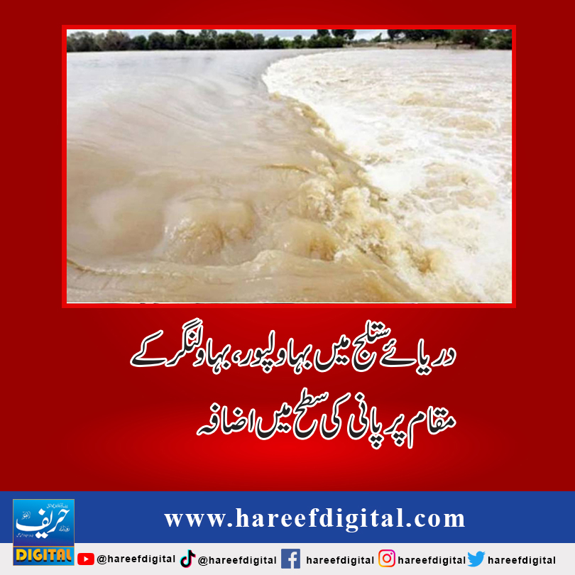 دریائے ستلج میں بہاولپور، بہاولنگر کے مقام پر پانی کی سطح میں اضافہ
hareefdigital.com/at-bahawalpur-…
#hareefdigital
#Pakistan
#Bahawalpur
#BahawalpurPolice
#Bahawalnagar
#Multan
#HeadPunjnad