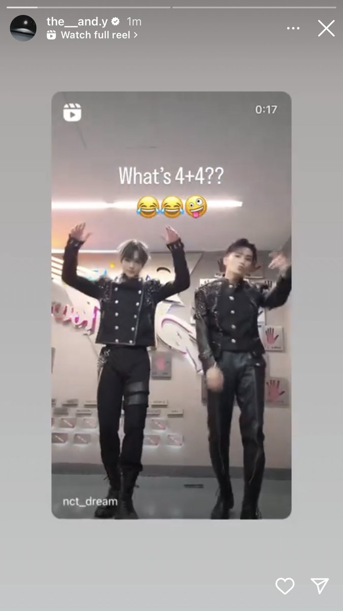 230715 #jisung ig story update 

“What’s 4+4?? 😂😂🤪”